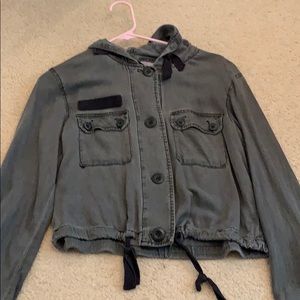 Grey button up or jacket